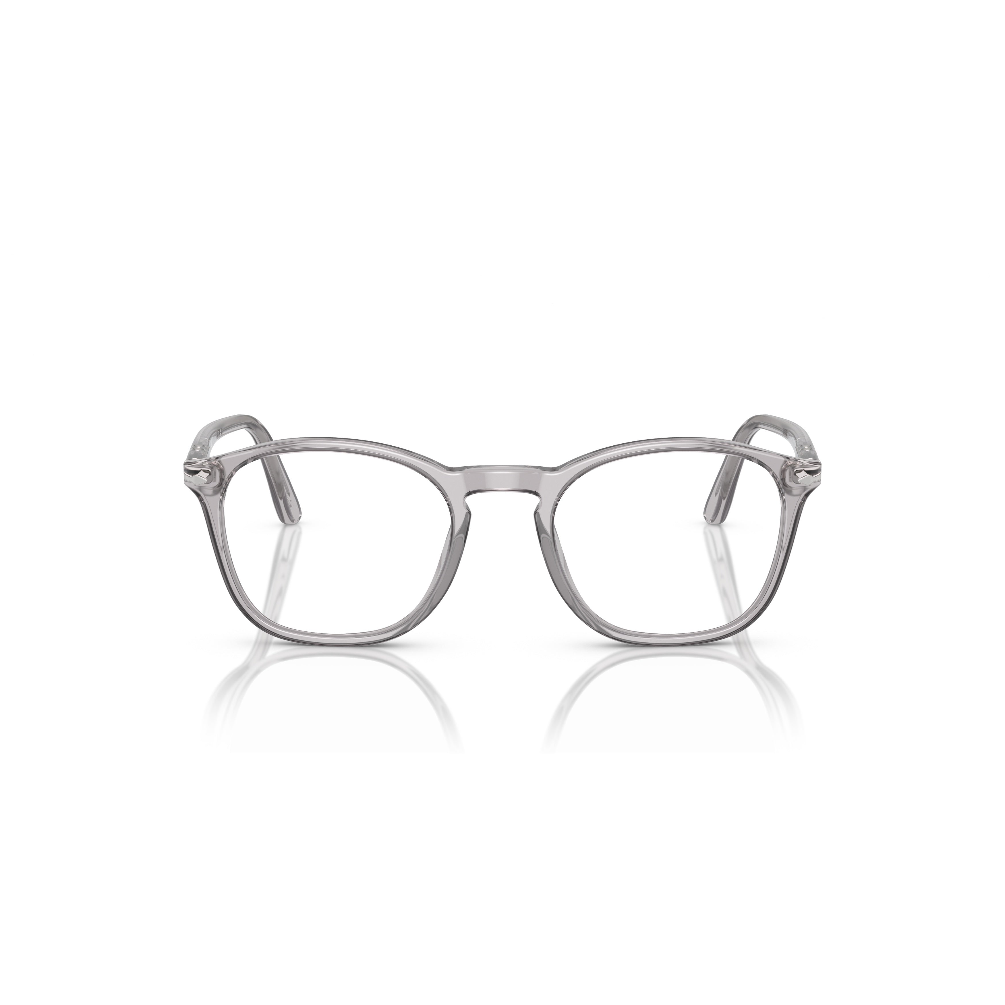 0po3007v Translucent Acetate Eyeglasses with Smoky Grey Tint