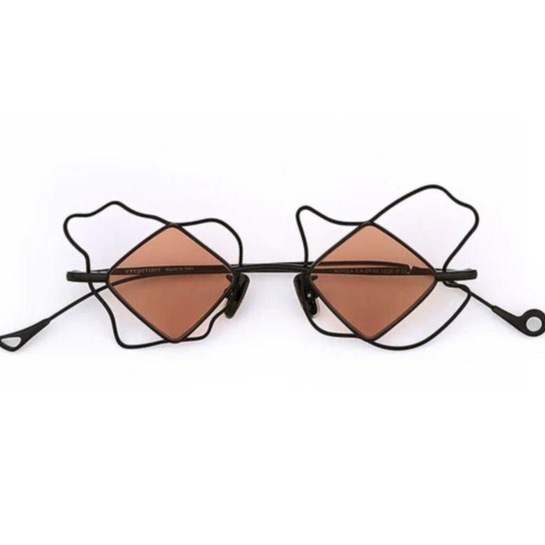 Nuvola C.6-Op-68 Artistic Metal Sunglasses with Abstract Frame