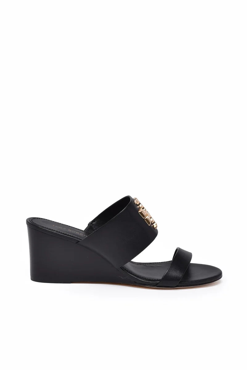 Wedge Mules - Black