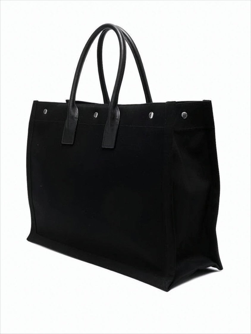 Large Rectangular Tote Bag with Rounded Handles