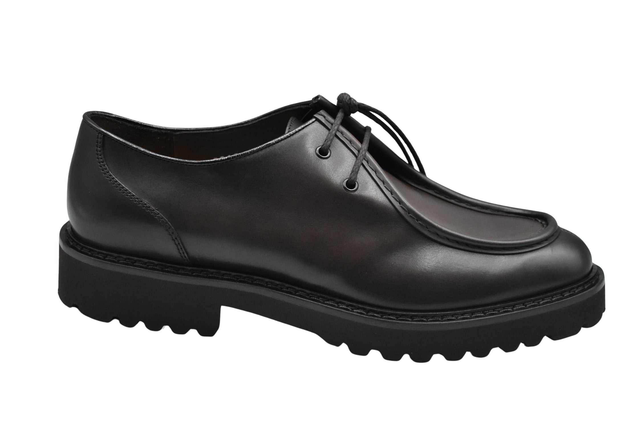 Brown Low Schuhe With Polished Leather Upper