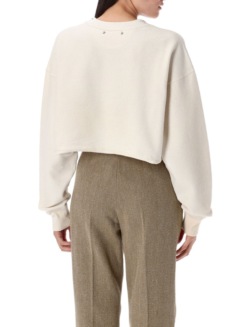 Crystals Cropped Sweatshirt