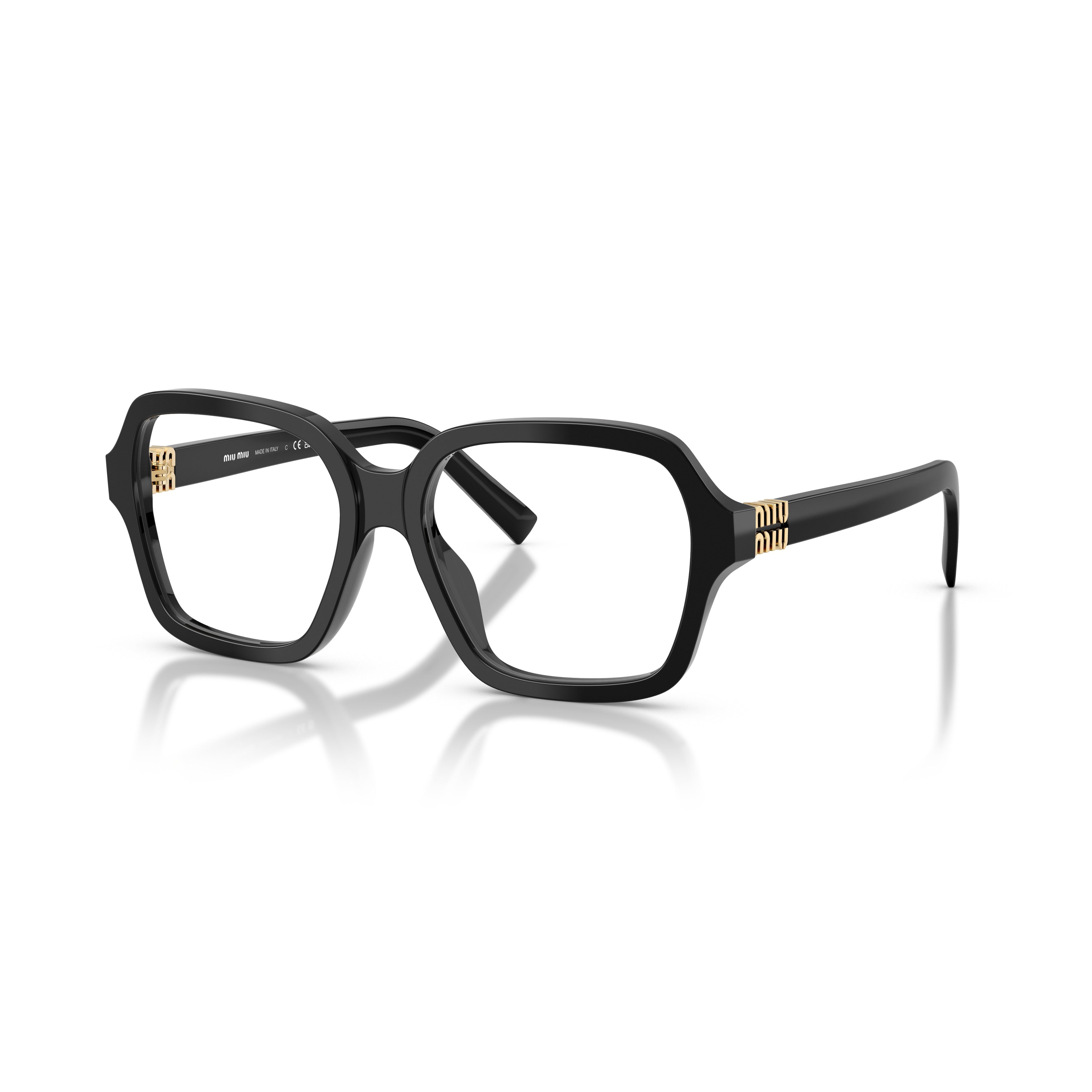 0mu 03yv Oversized Square Frame Black Acetate Sunglasses