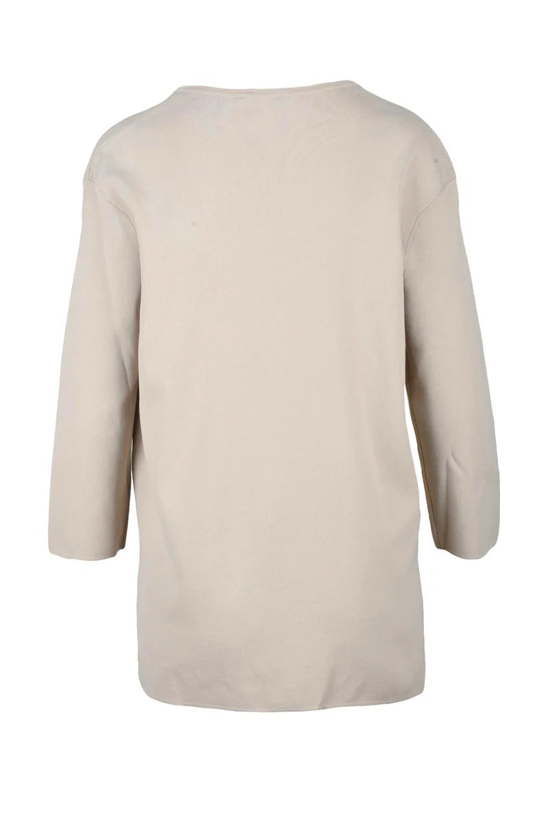 Three-Quarter Sleeve Knit - Beige