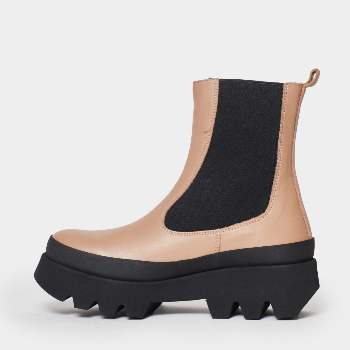 Beige Chelsea Boots