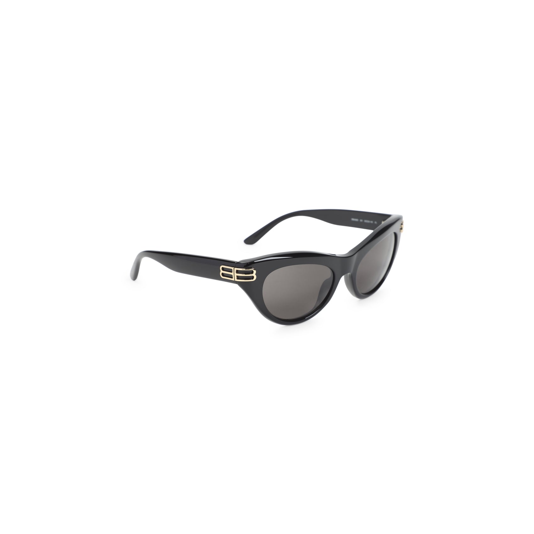 Black Acetate Cat-Eye Sunglasses