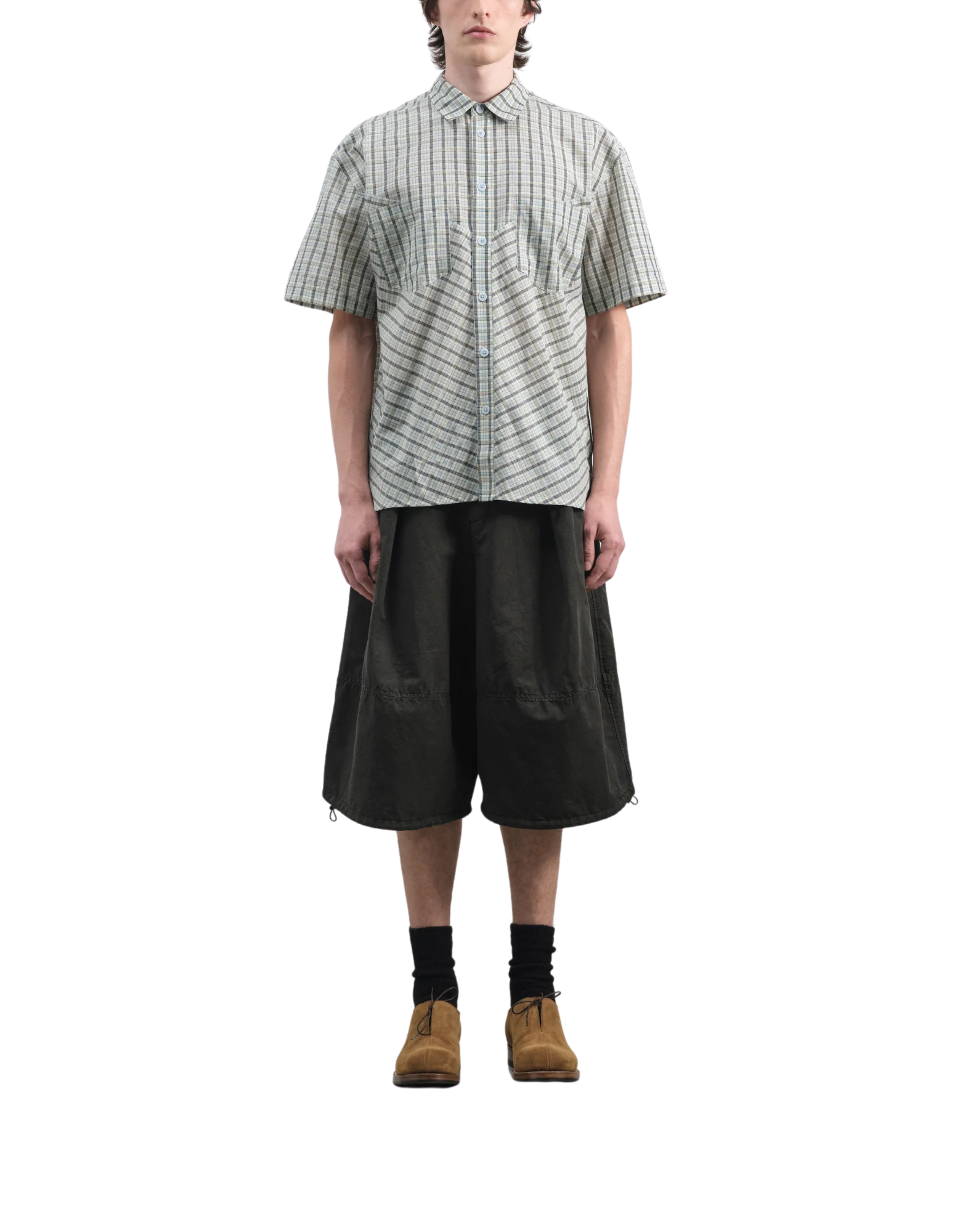 Dark Green Salba Shorts