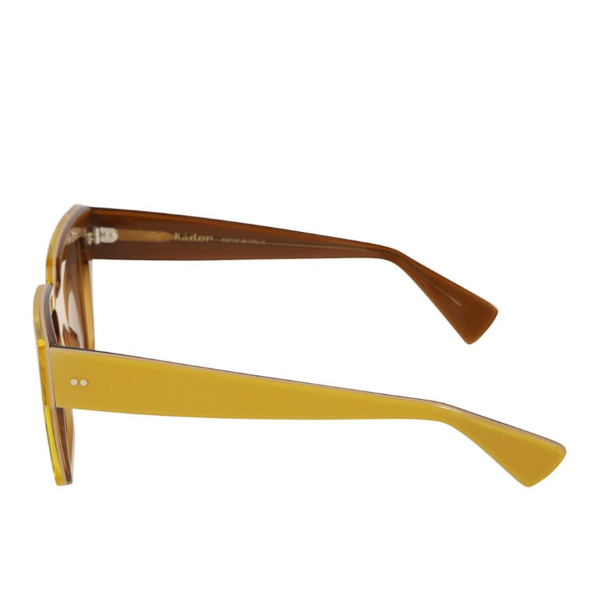 Fashion Square Frame Sunglasses with Two-Tone Design