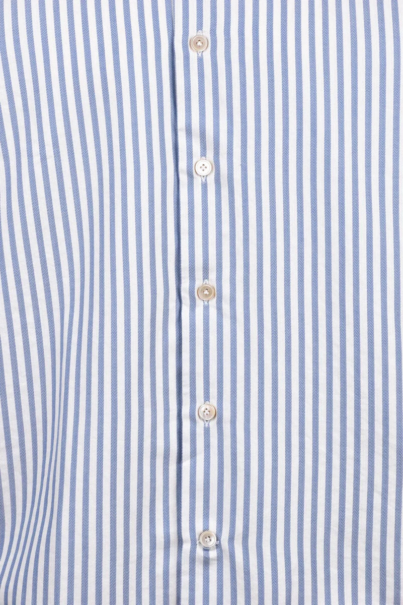 Classic Shirt - White/Sky Blue