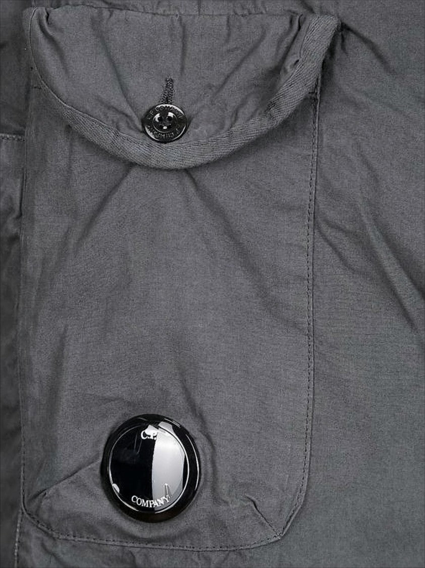 Relaxed Fit Straight Pants With Glossy Lens Detail