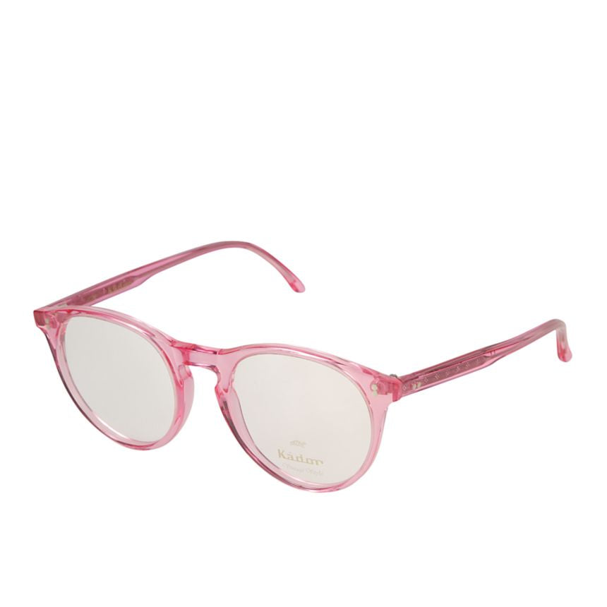 Chyli Translucent Pink Eyeglasses with Rounded Lenses