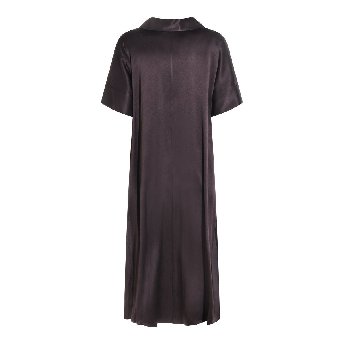Relaxed Midi Dress With Notched Collar