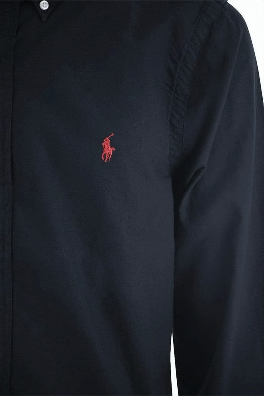 Classic Black Custom Fit Button-Down Shirt