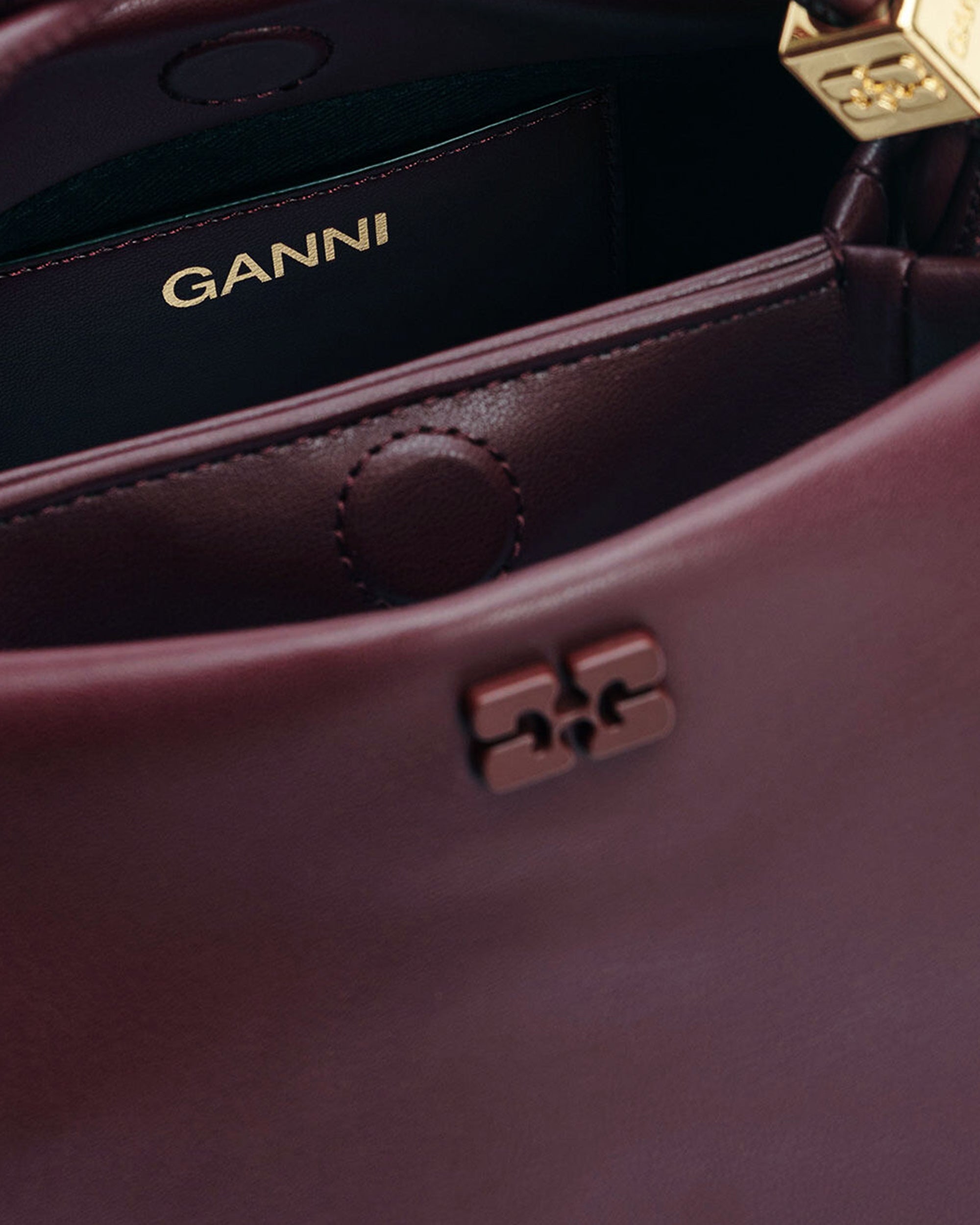 Structured Small Handbag with Twisted Handle