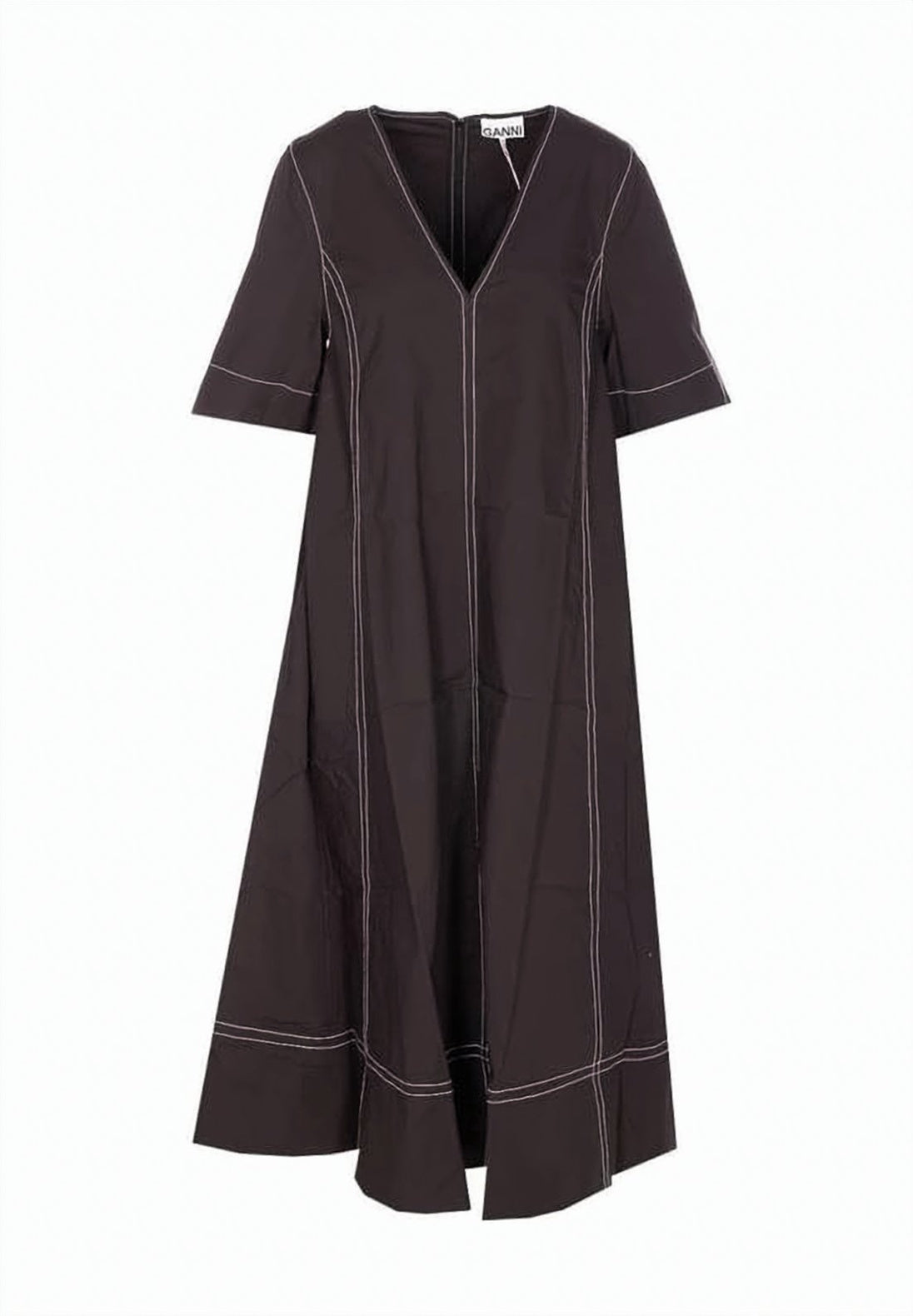 A-Line Dress With V-Neckline