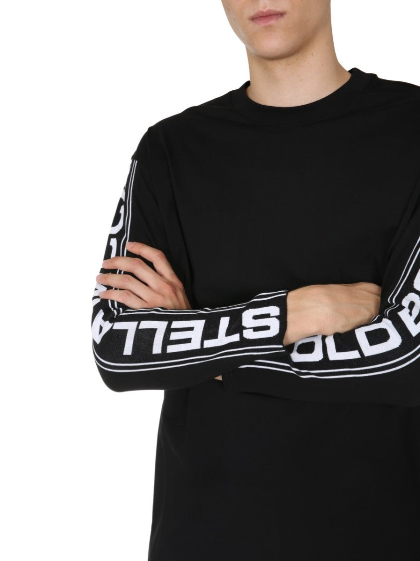 Long-Sleeve Graphic Round Neck T-Shirt