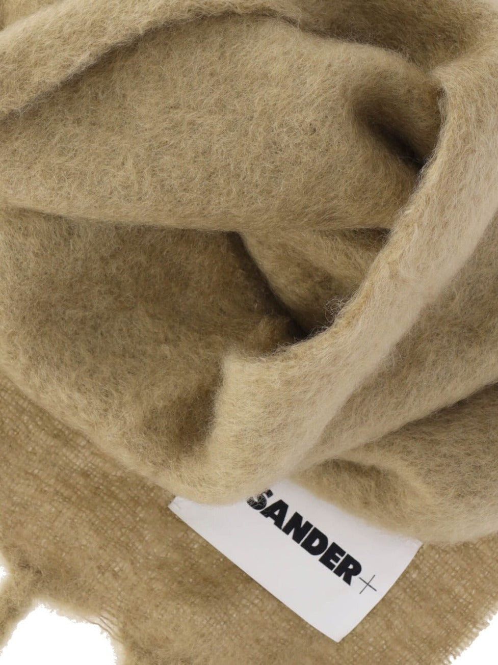 Mohair And Wool Scarf – Beige