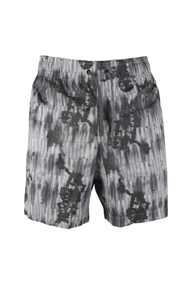 Tie-Dye Print Swim Shorts With Elasticated Waist