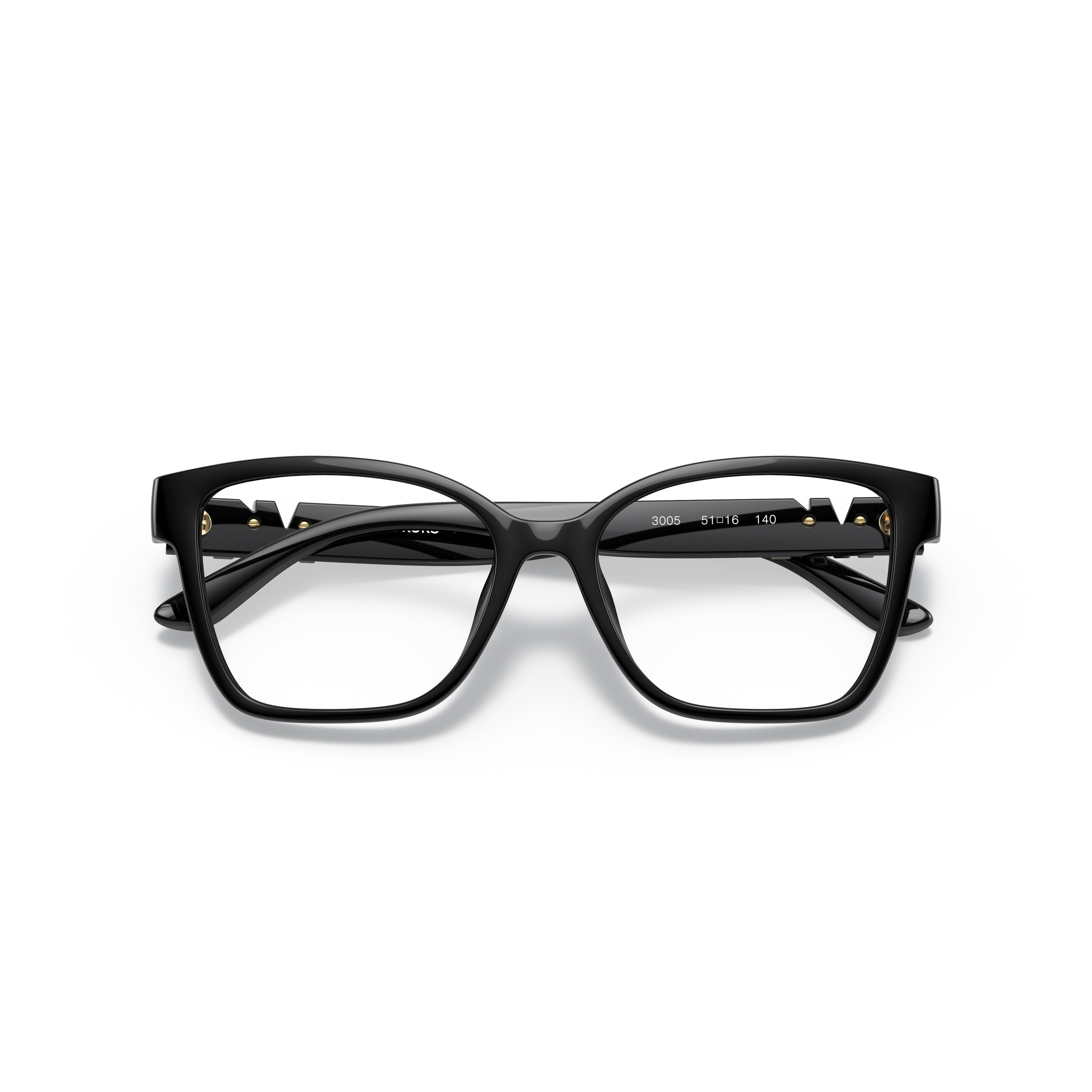 0mk4094u Rectangular Frame Eyeglasses with Glossy Black Finish