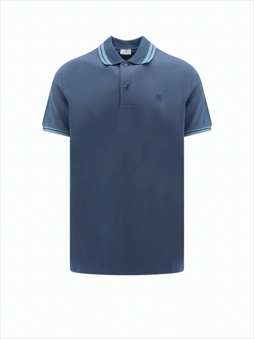 Solid Blue Polo Shirt