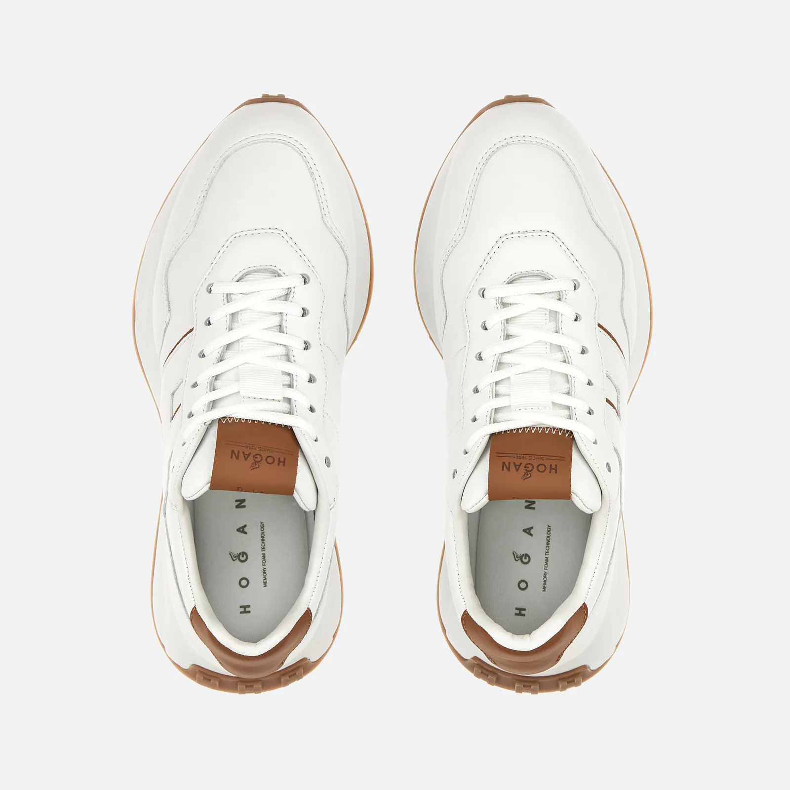 H641 H Patch Sneakers With Leather