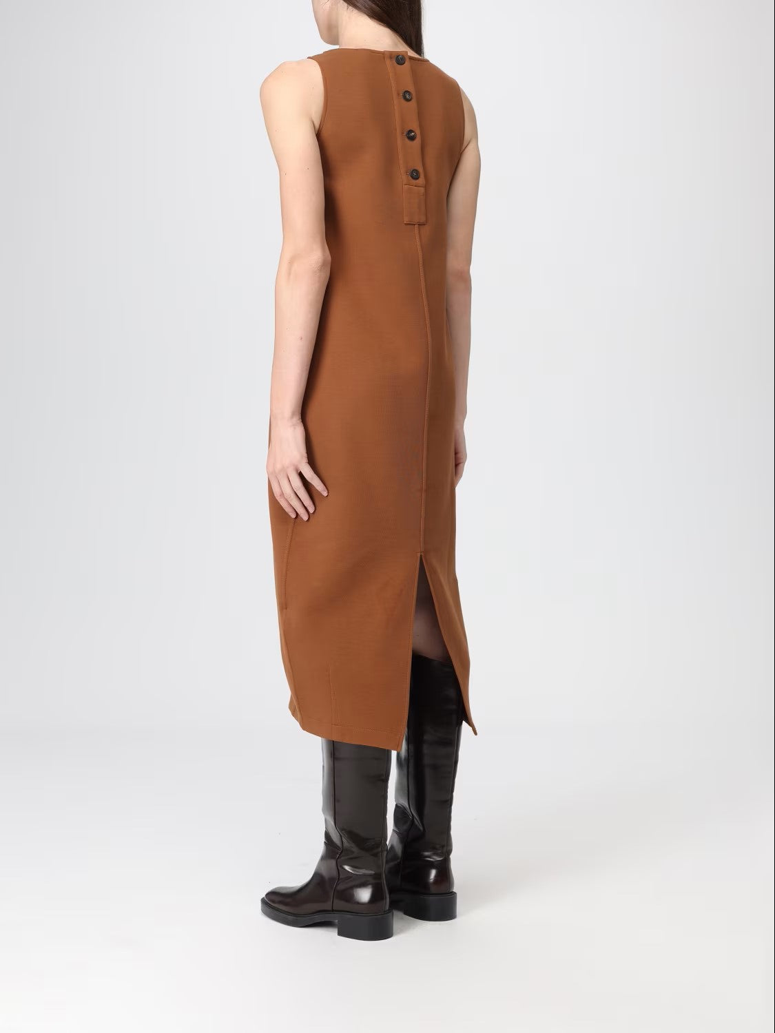 Albio Midi Dress With Buttoned Back
