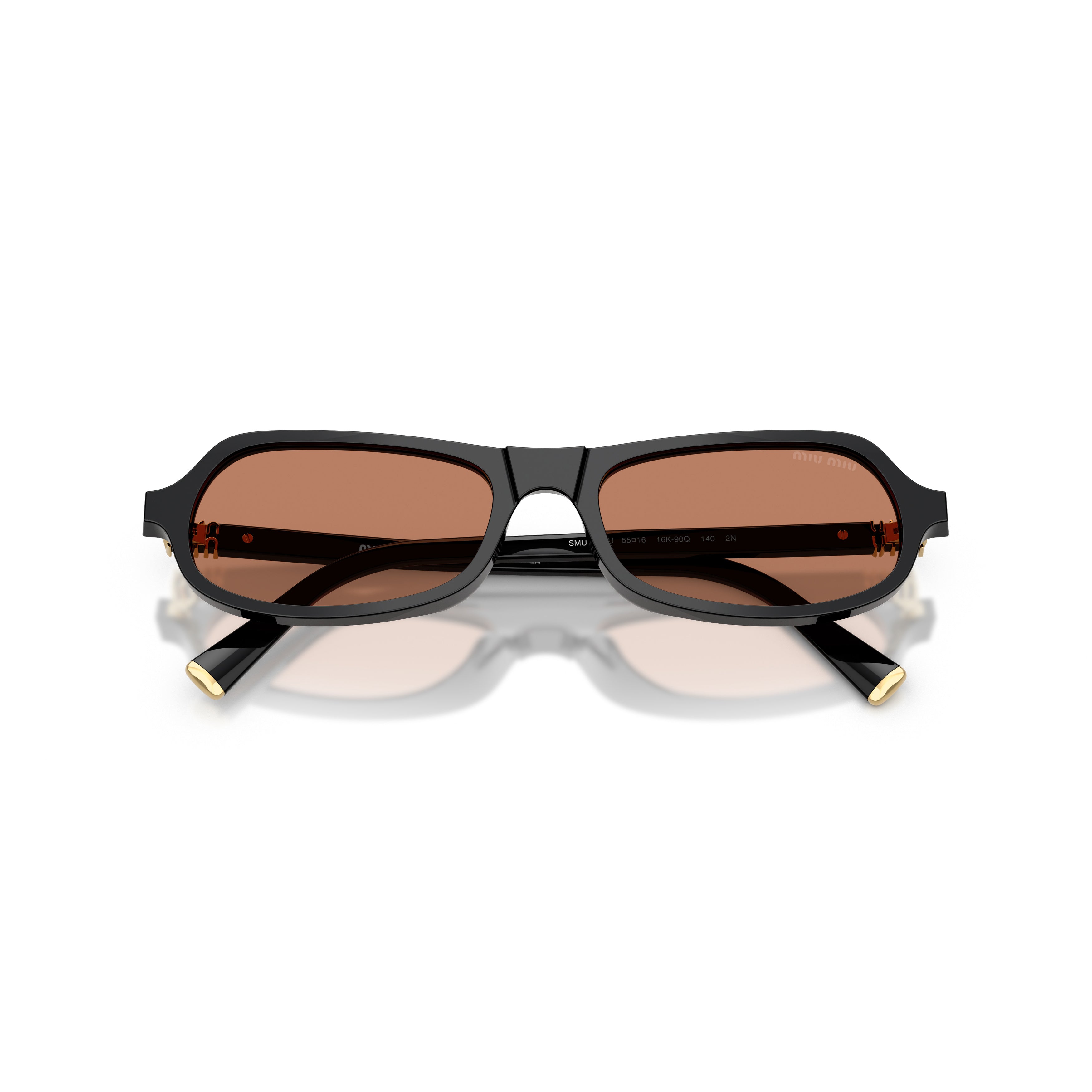 0mu B10su Glossy Black Acetate Sunglasses
