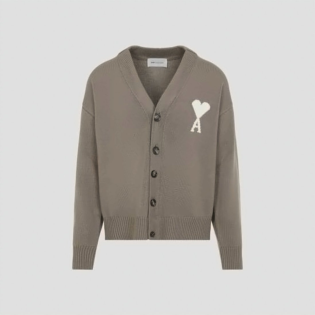 Iconic Heart Emblem V-Neck Cardigan