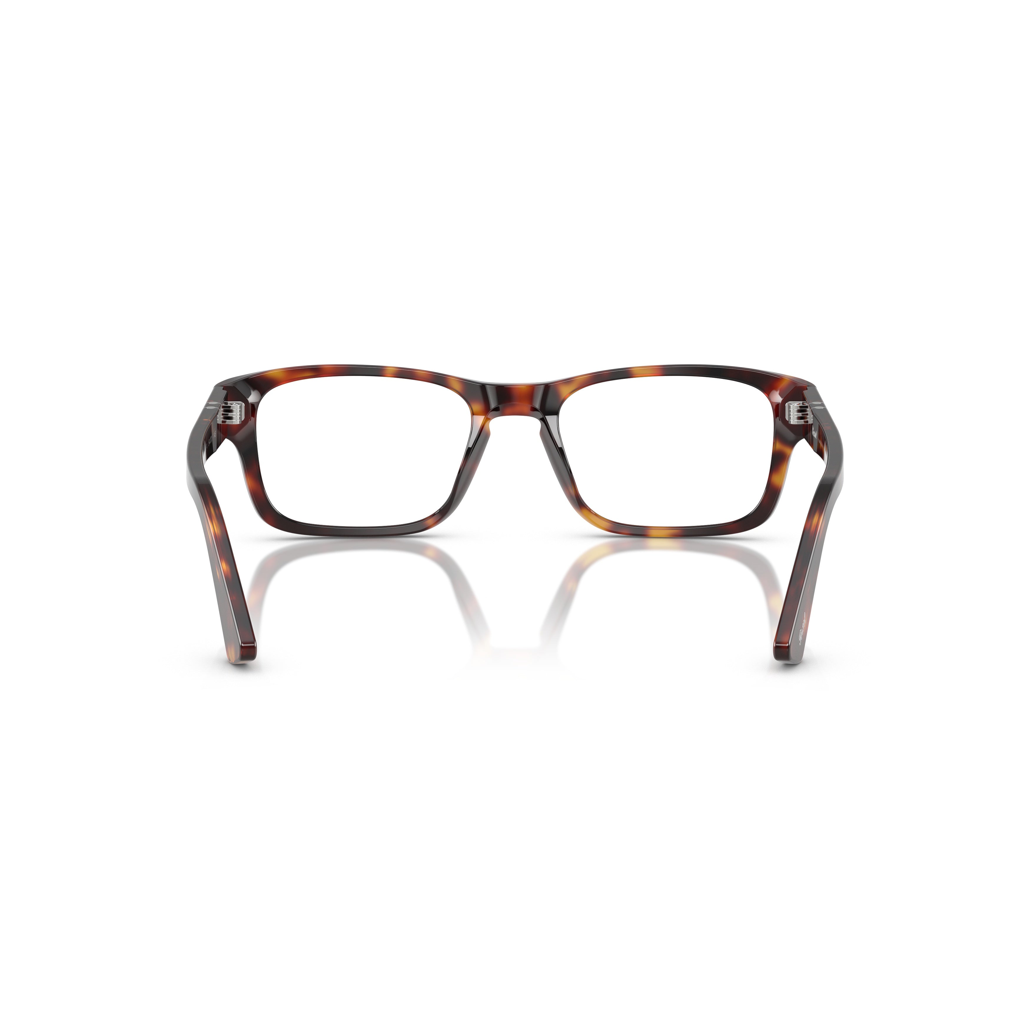 0po3364v Tortoiseshell Acetate Rectangular Eyeglasses with Arrow Detail