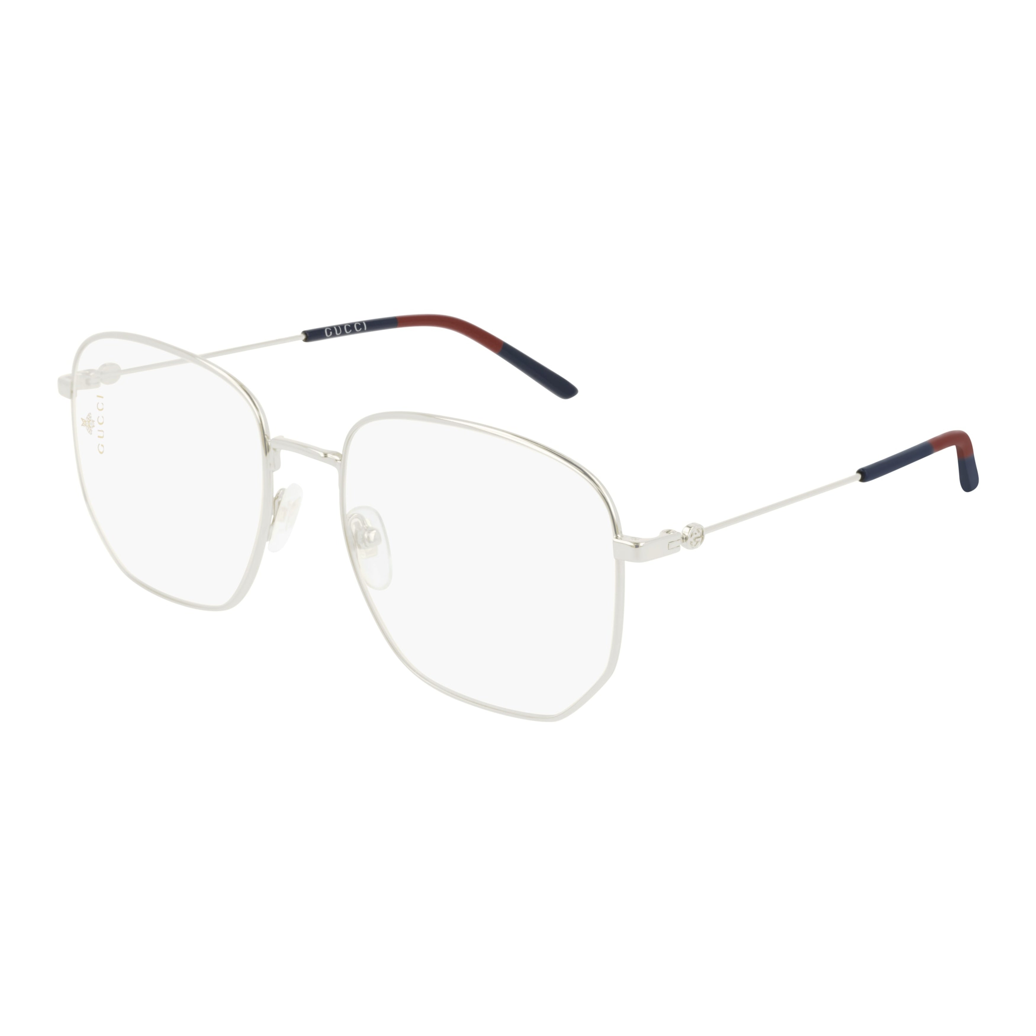 Gg0396o Large Geometric Metal Frame Eyeglasses