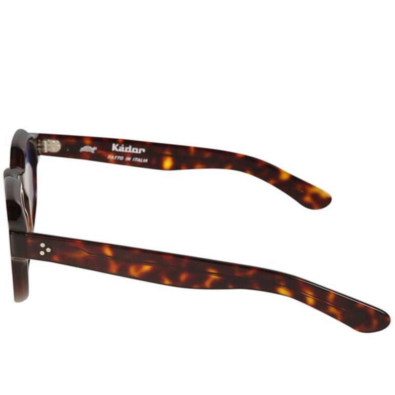 Spike Tortoiseshell Patterned Sunglasses with Gradient Blue Lenses