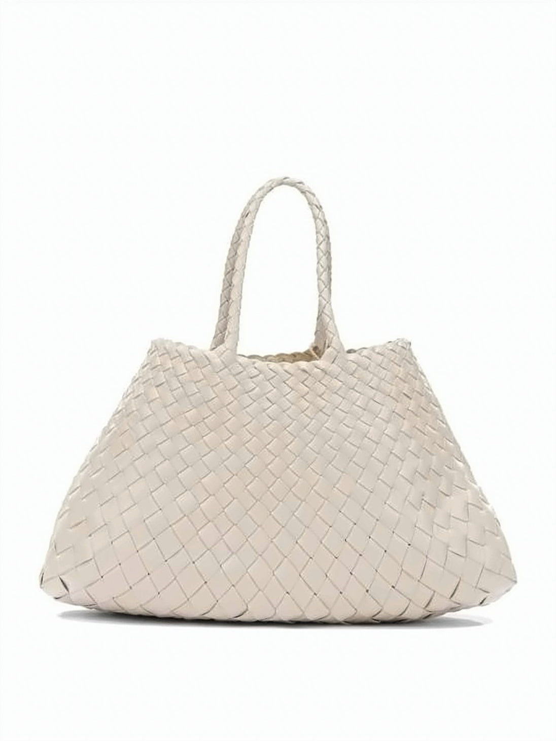 Woven Buffalo Leather Tote Bag