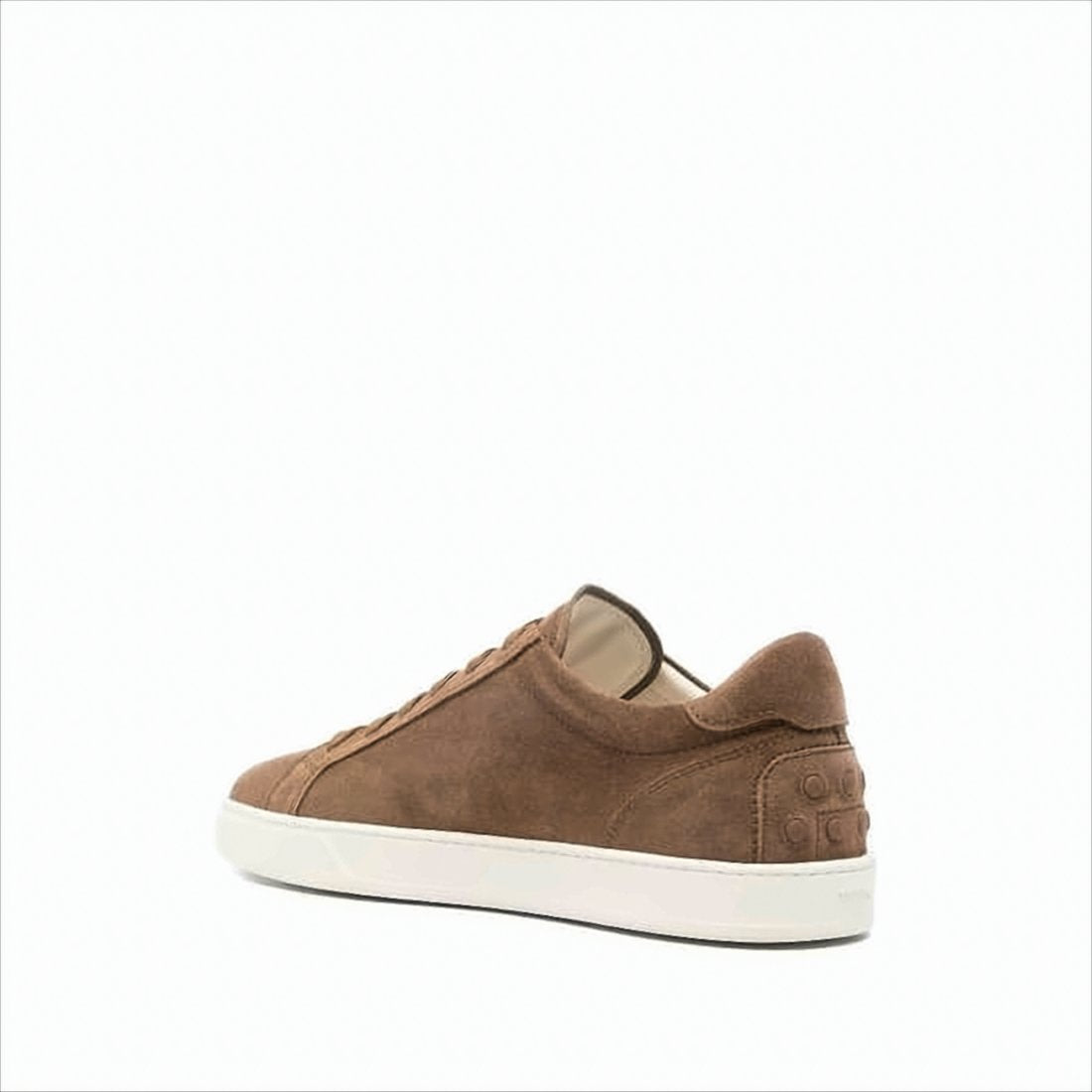 Brown Suede Sneakers with Minimalist Design