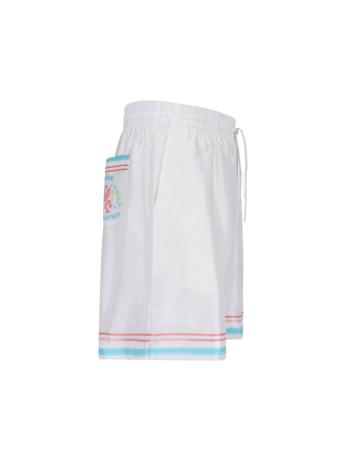 White Dance Joy Silk Shorts