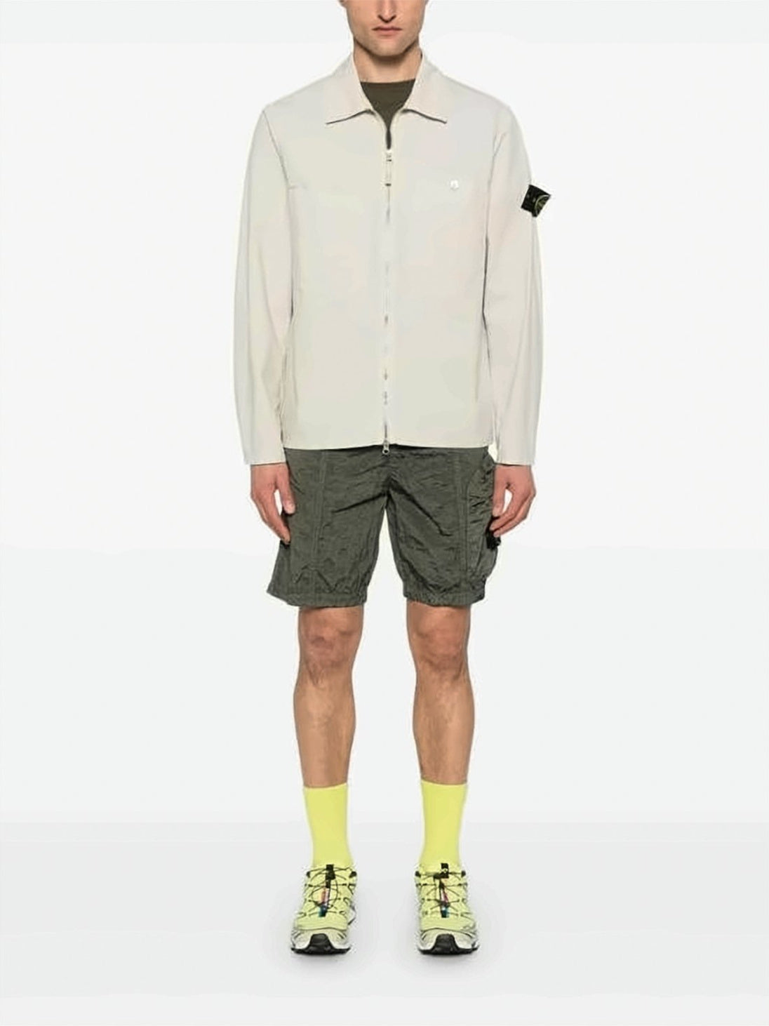 Lightweight Jacket With Textured Fabric