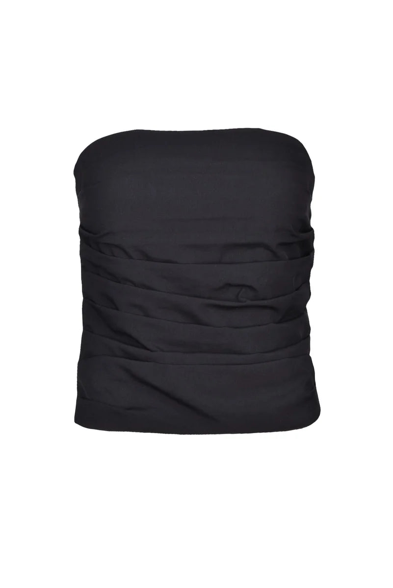 Linen Top - Black