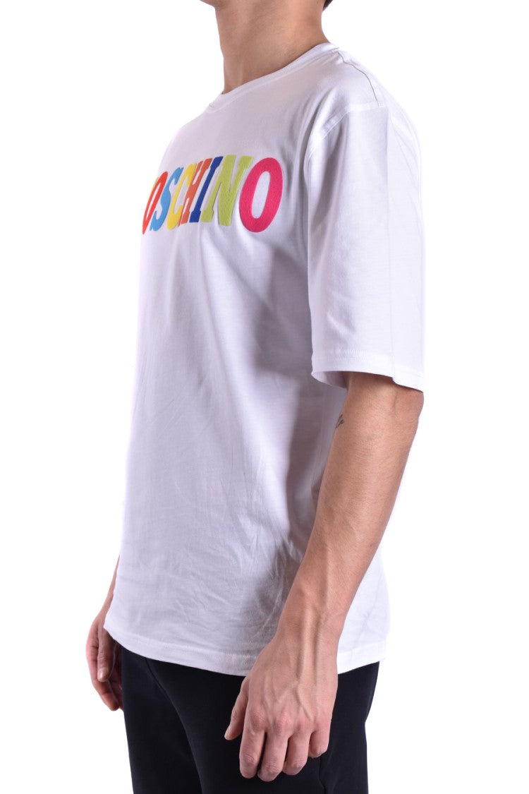 Multicolored Block-Letter Logo Cotton T-Shirt