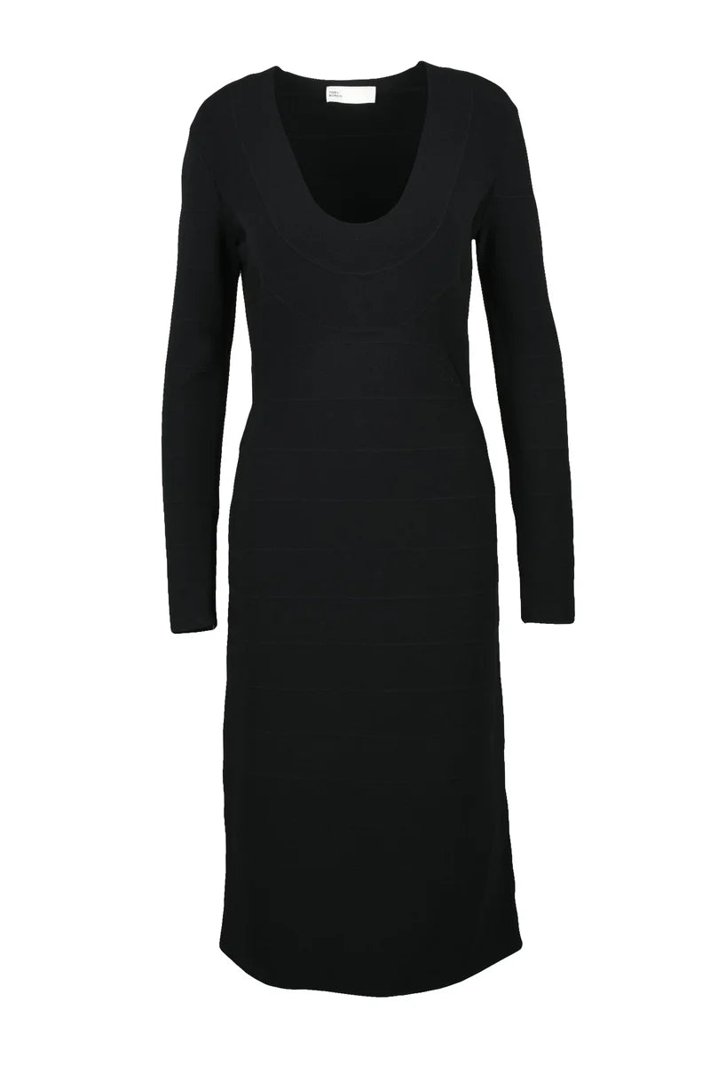 Long Knit Dress - Black