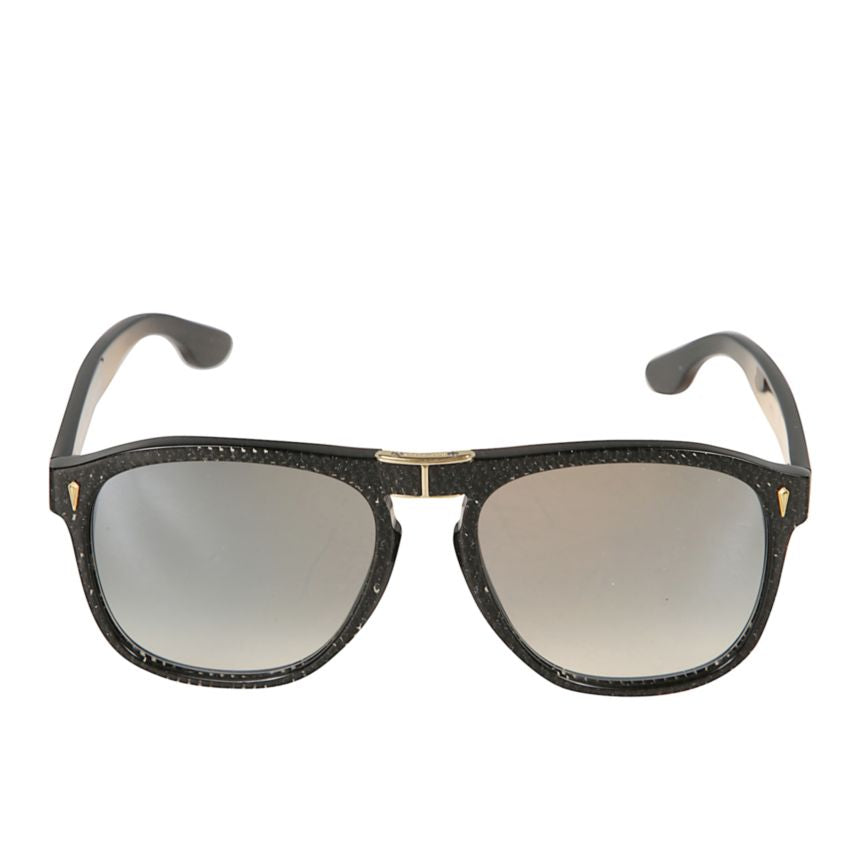 Gipsy Flag Glamour Textured Black Frame Sunglasses