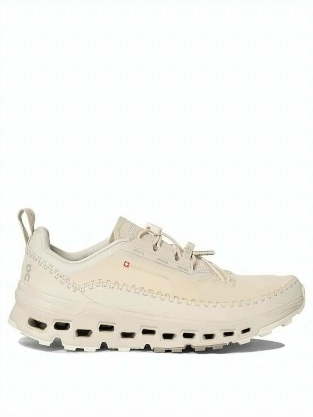 White Recycled Polyester Cushioned Sole Sneakers