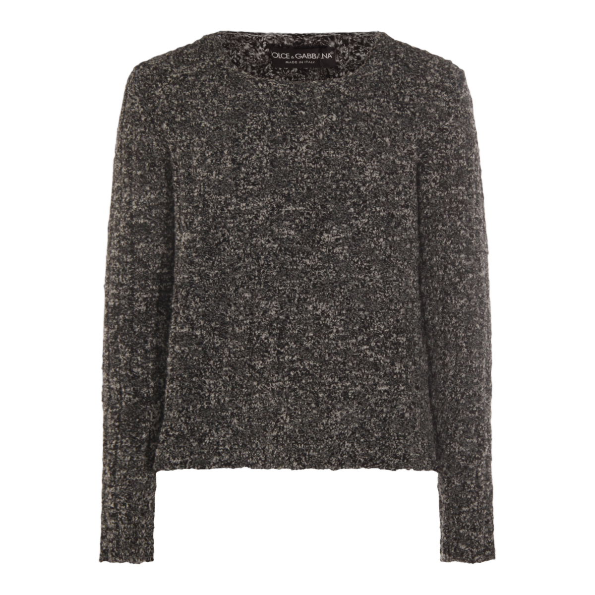 Textured Knit Sweater in Dark Grey