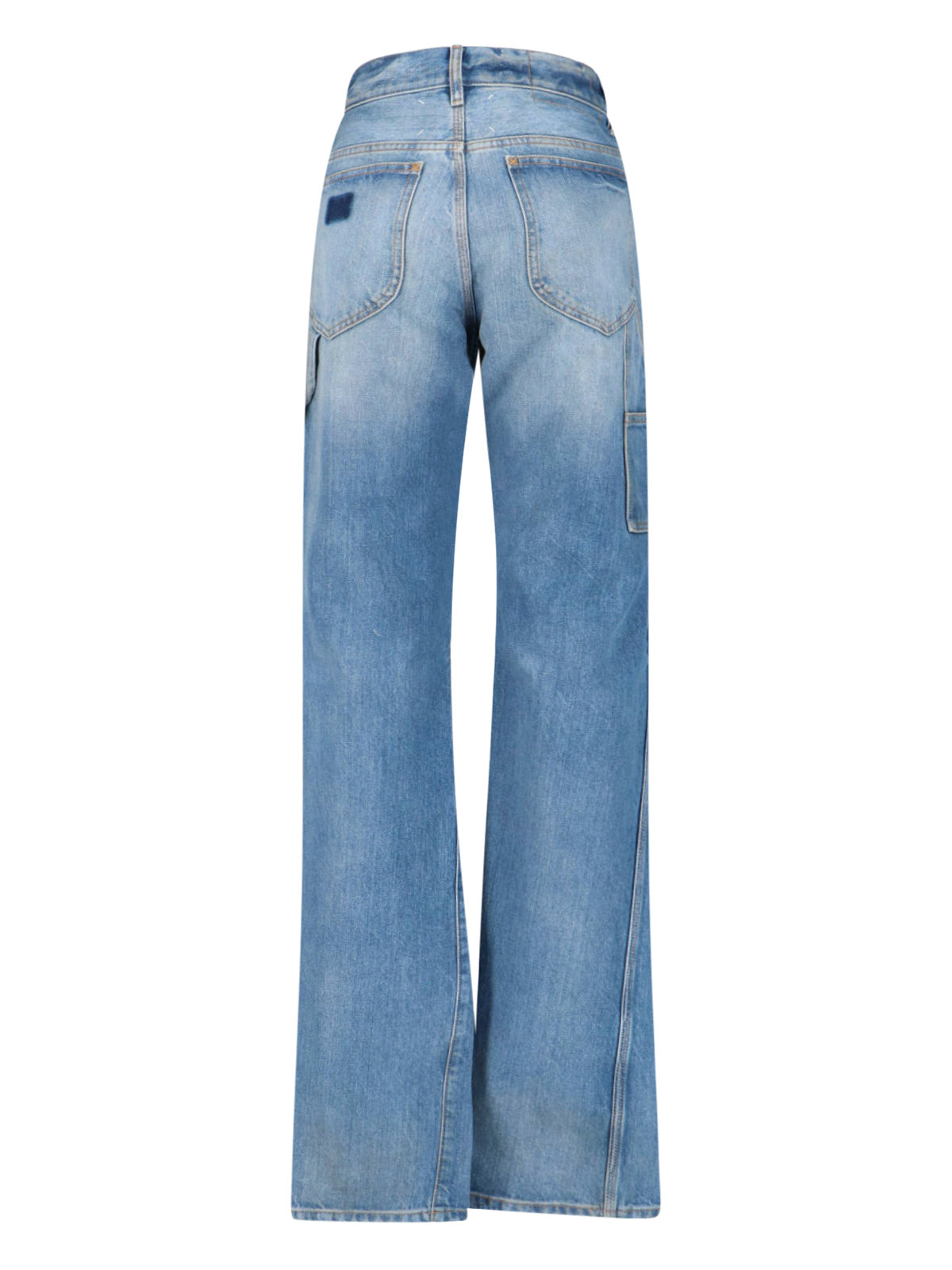 Classic Blue Jeans with Straight-Leg Cut
