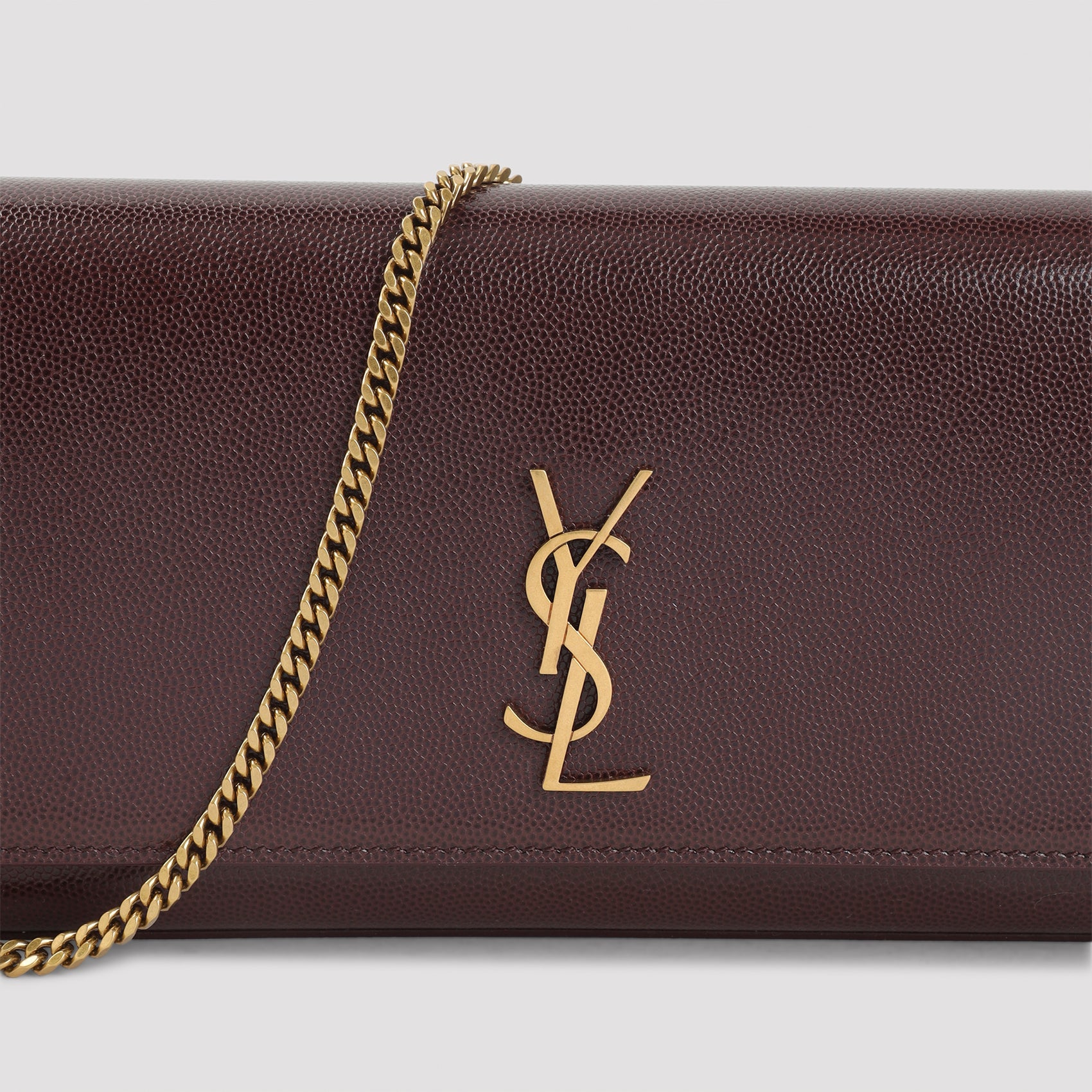 Burgundy Calf Leather Shoulder Bag
