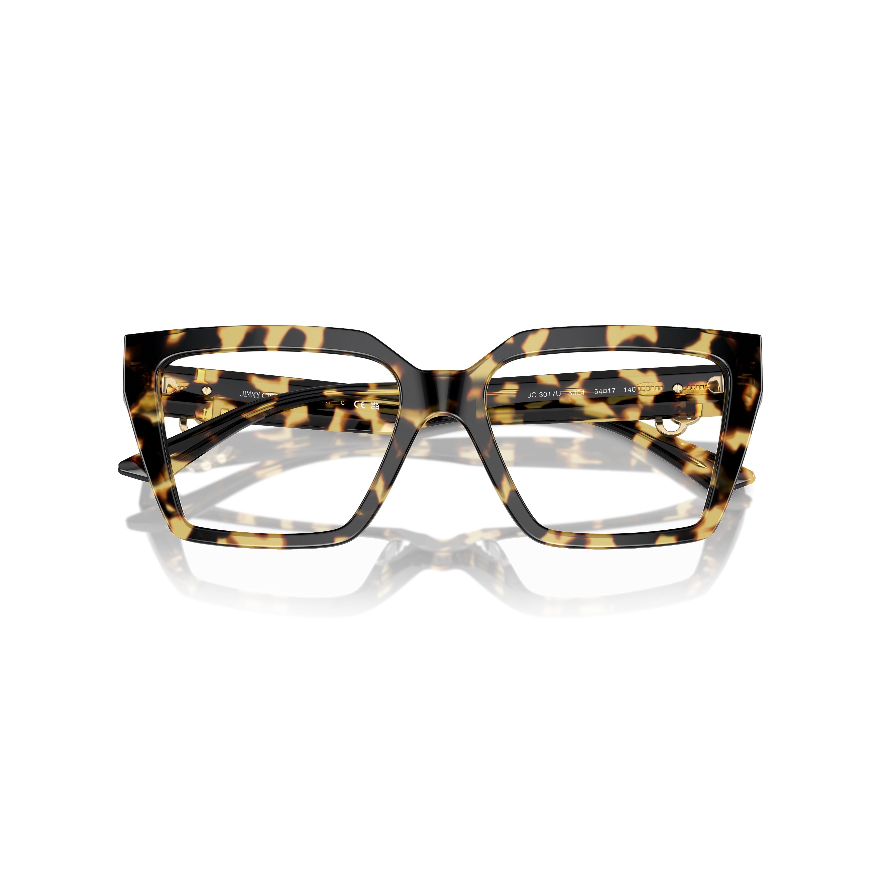 0jc3017u Oversized Square Tortoiseshell Frame Sunglasses