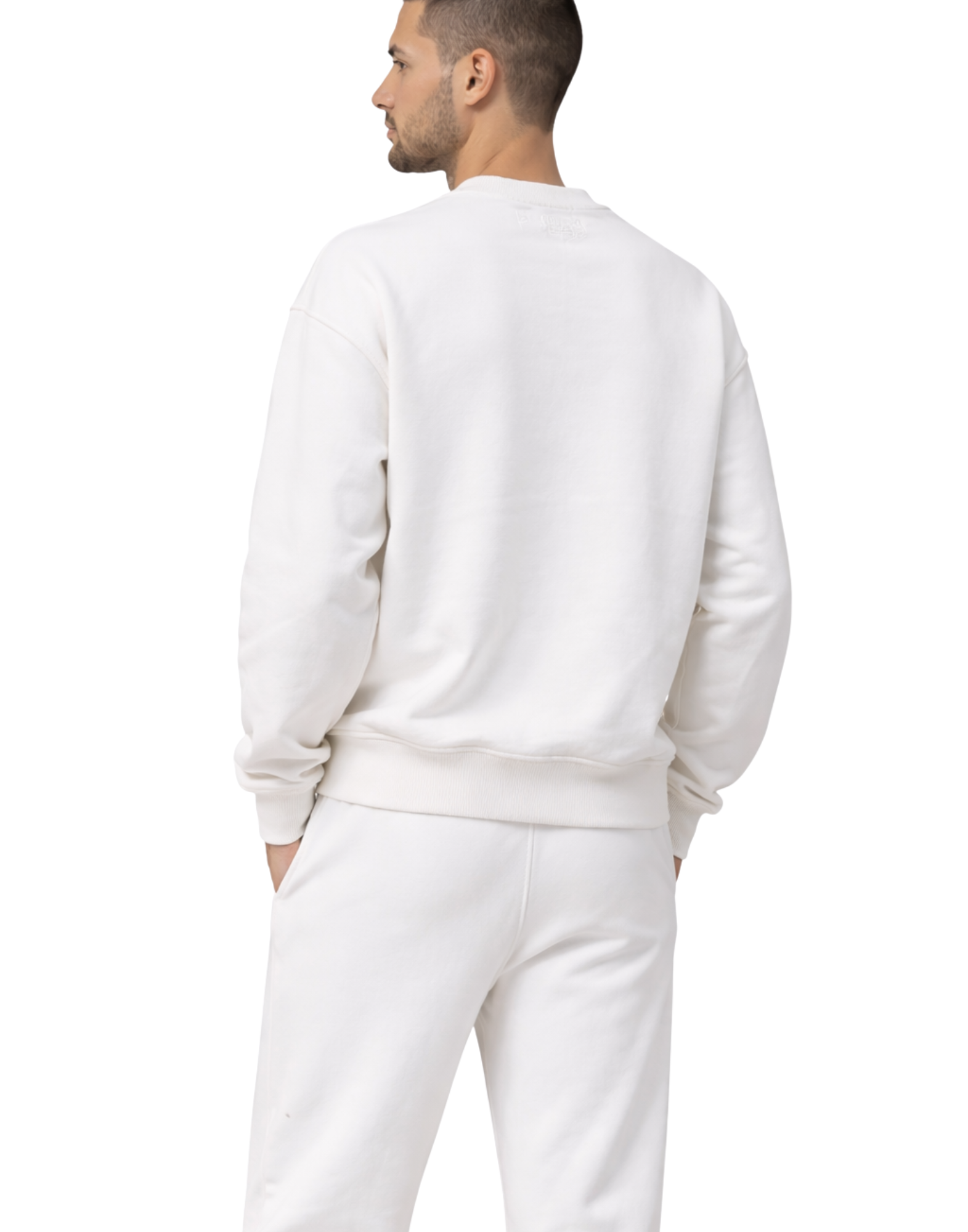 Men’s White Logo Sweatshirt