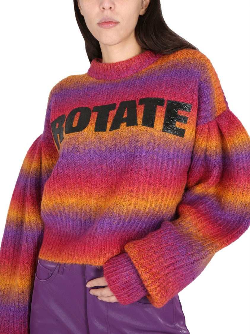 Bold Logo Inlay Crewneck Sweater