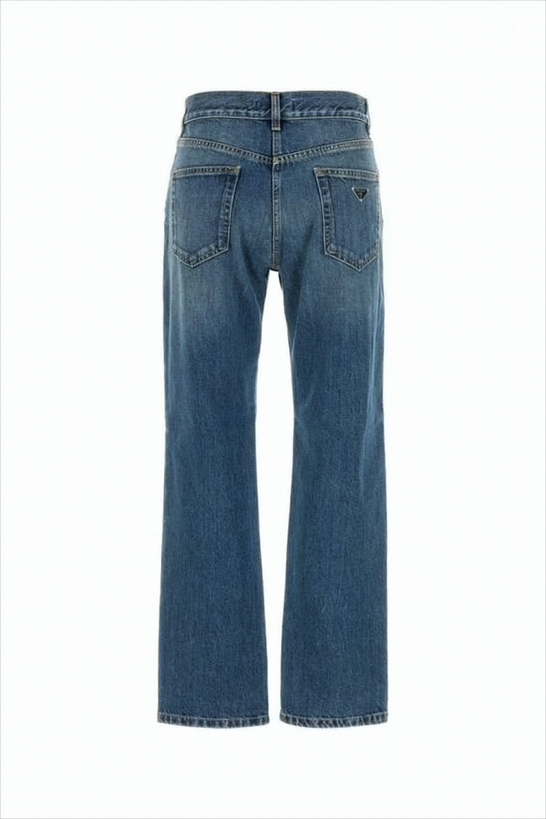Mid-Blue Wash Denim Pants