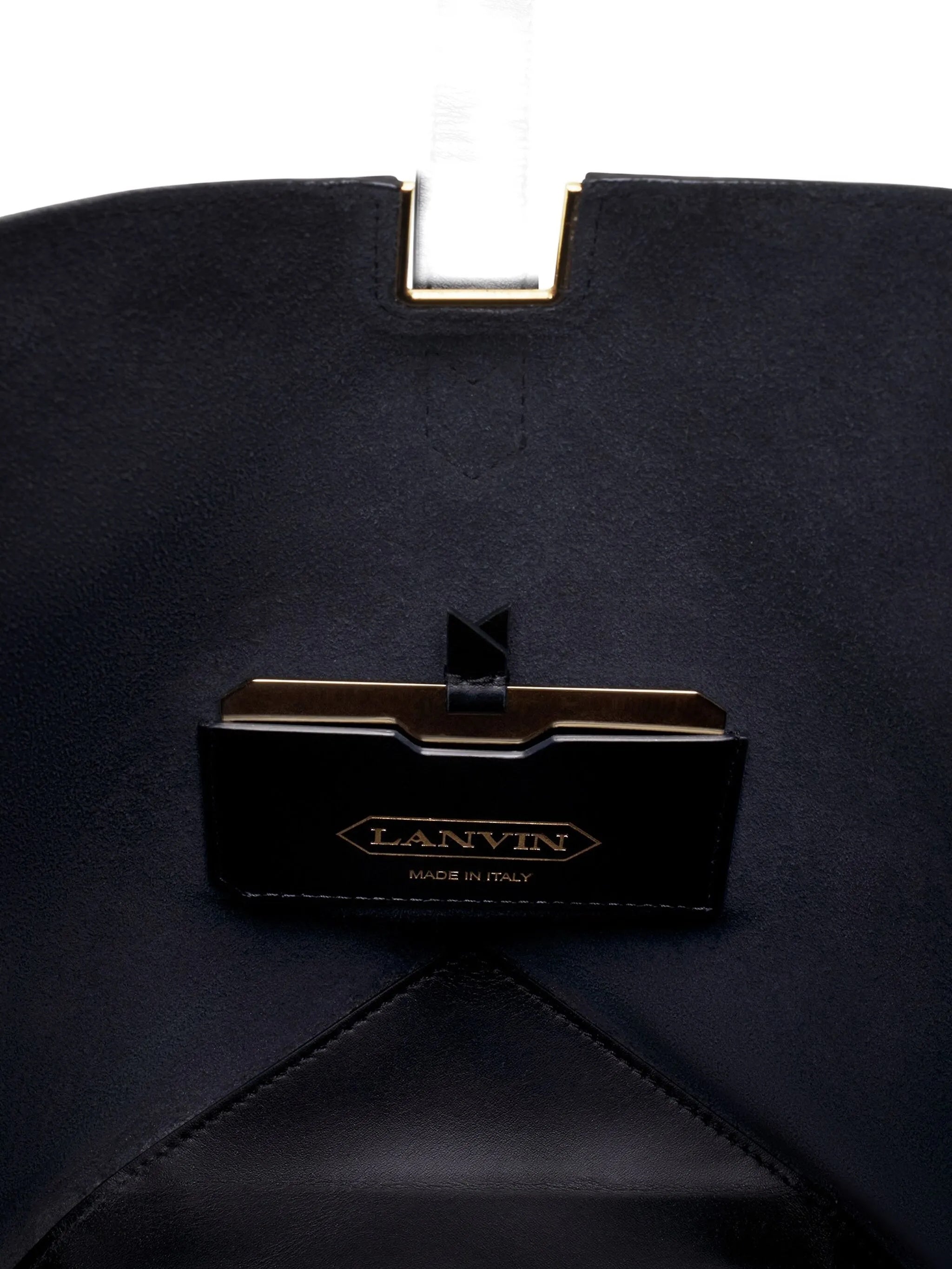 Black Bucket Bag With Handle Calf Bag