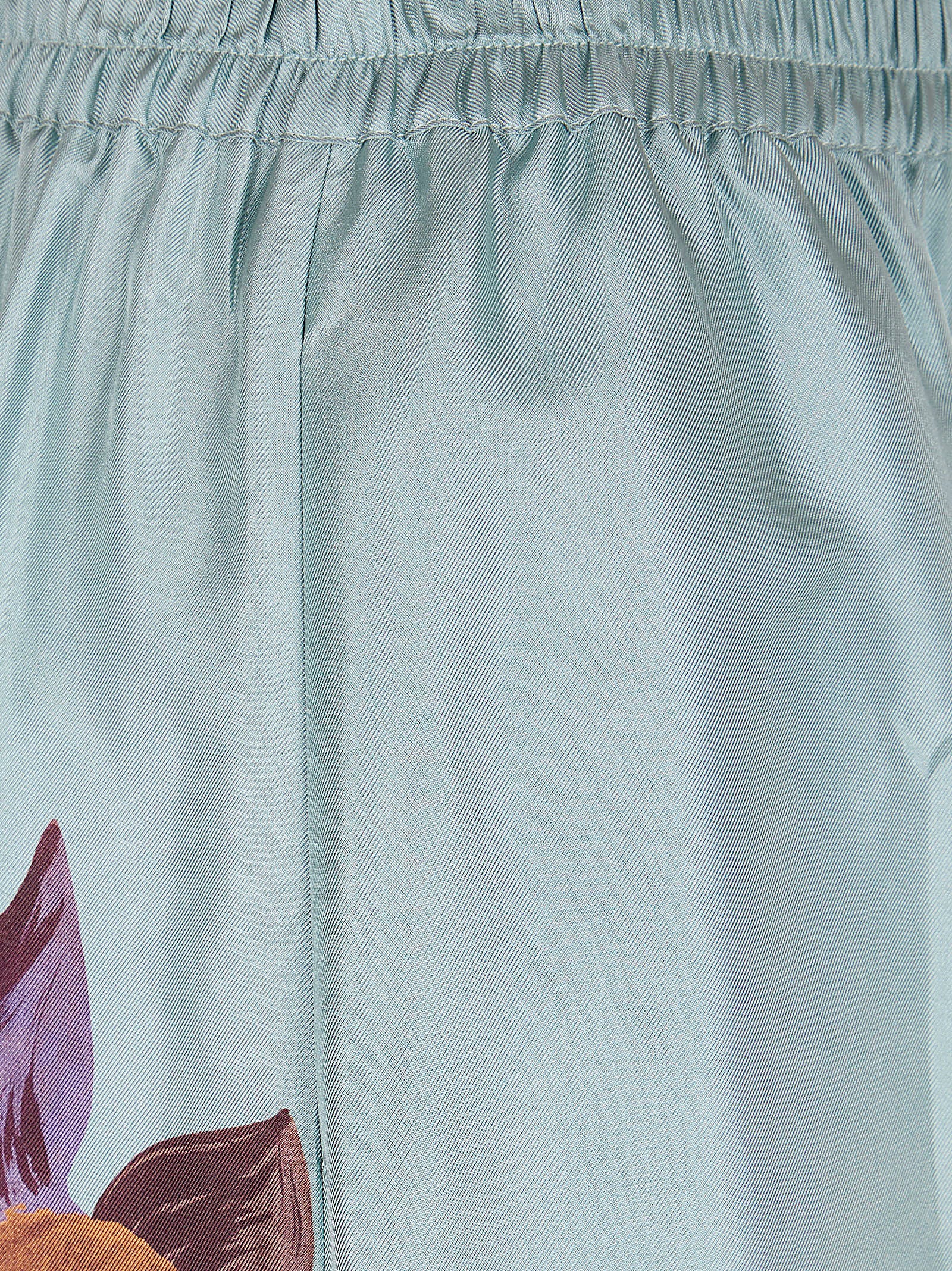 Loose Wide-Leg Trousers With Bold Floral Print