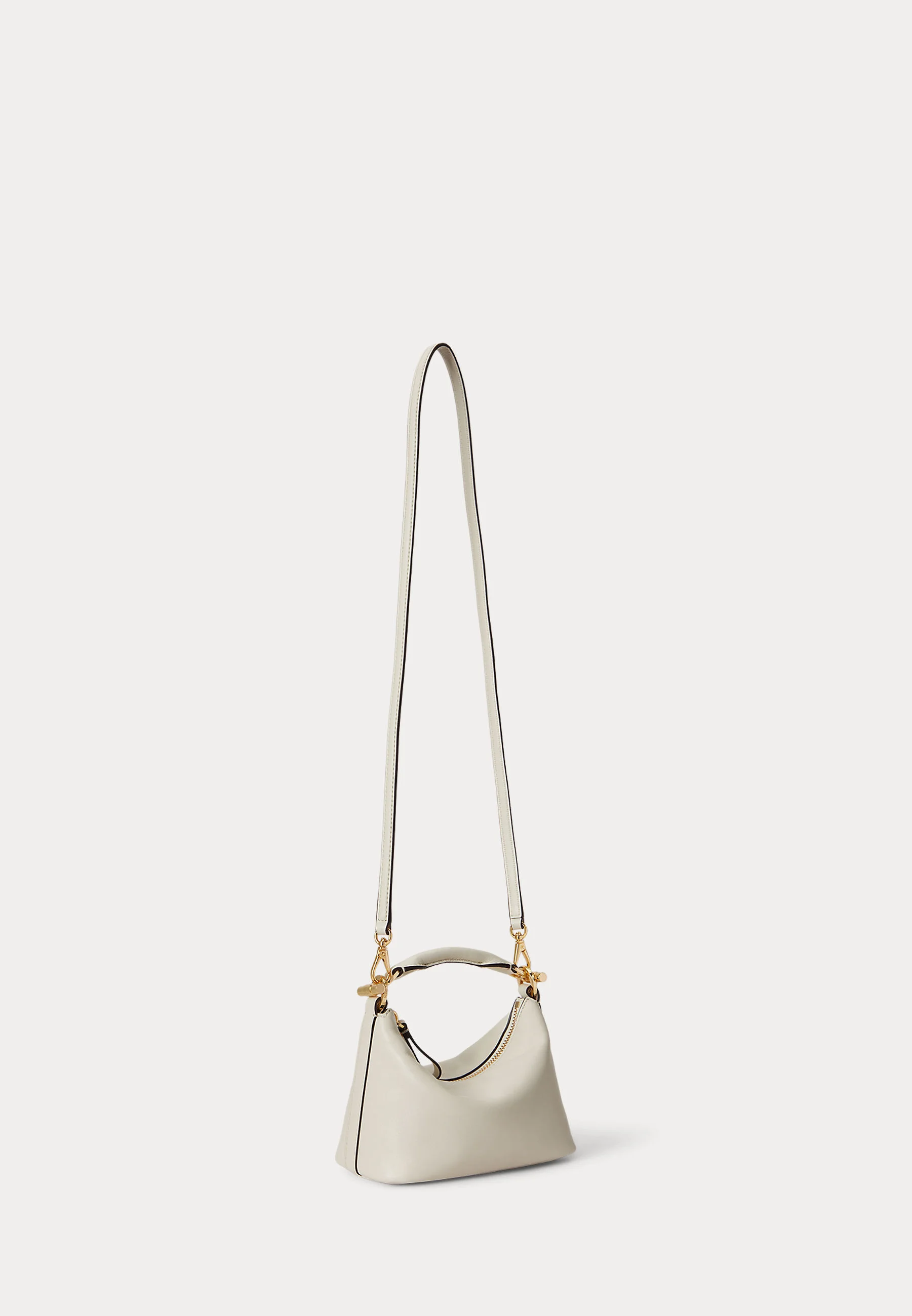 Structured Handbag with Minimalist Silhouette and Gold-tone Accents